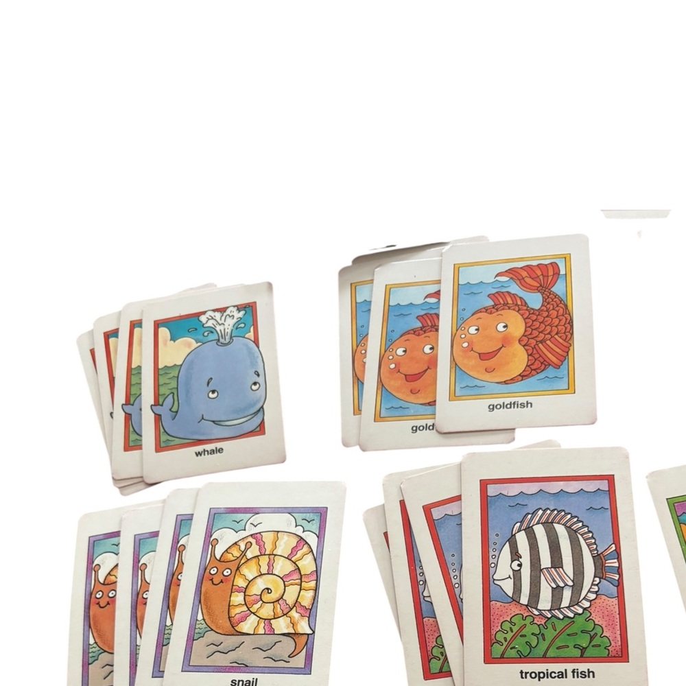 Lot 2 VTG 1986 Creative Guidance Childrens Games Old Maid Go Fish Cards IN Box - Picture 5 of 7